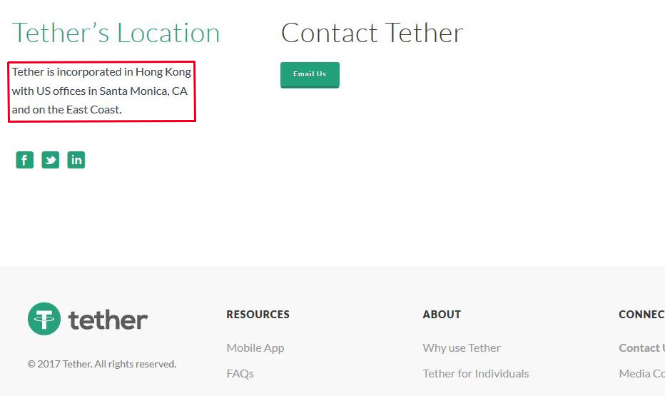 tether company scam